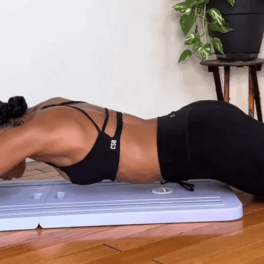 Pilates reformer Set with adjustable springs ﻿﻿2 Resistance Bands ﻿﻿2 Push-Up Attachment for at home workout